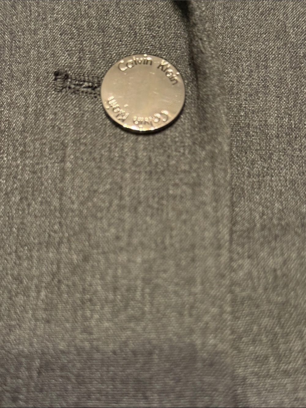 Calvin Klein Women's Dark Gray Single-Breasted Blazer - Picture 3 of 5